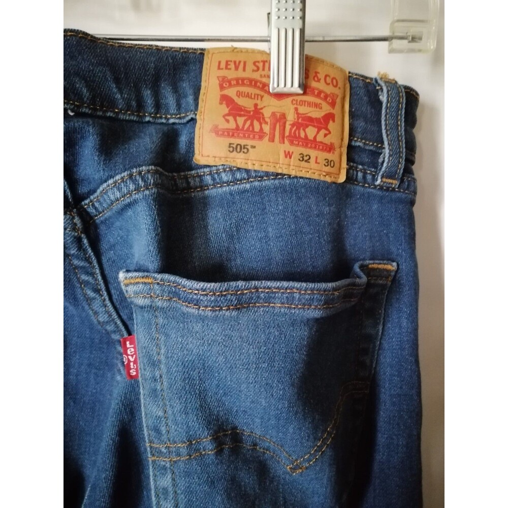 Levi's 505 Jeans Mens Regular Fit Straight Leg Denim Jean Pants W32 L30